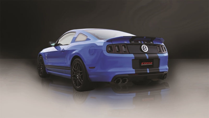 Corsa 13-13 Ford Mustang Shelby GT500 5.8L V8 Black Sport Axle-Back Exhaust - DTX Performance