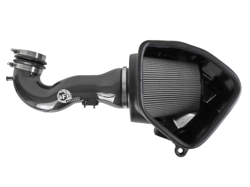 aFe 19-21 GM Trucks 5.3L/6.2L Track Series Carbon Fiber Cold Air Intake System W/ Pro Dry S Filters - DTX Performance