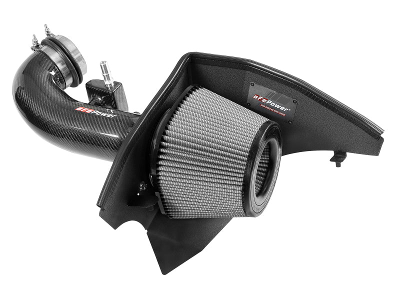 aFe 19-21 GM Trucks 5.3L/6.2L Track Series Carbon Fiber Cold Air Intake System W/ Pro Dry S Filters - DTX Performance