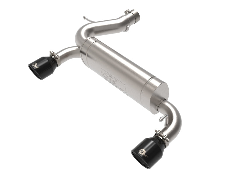 aFe Vulcan 3in 304 SS Axle-Back Exhaust 2021 Ford Bronco L4-2.3L (t)/V6-2.7L (tt) w/ Black Tips - DTX Performance