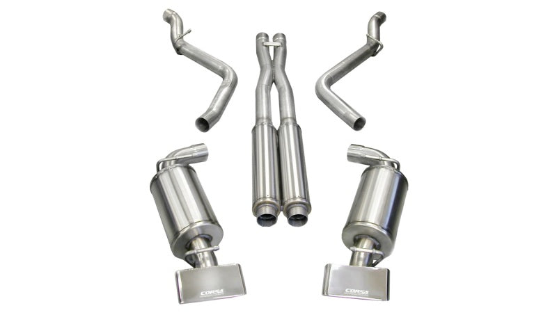 Corsa 08-10 Dodge Challenger SRT-8 6.1L V8 Polished Xtreme Cat-Back Exhaust - DTX Performance