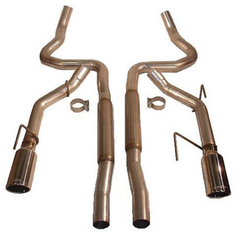 Roush 2005-2009 Ford Mustang GT/GT500 Enhanced Sound Dual Cat-Back Exhaust Kit - DTX Performance