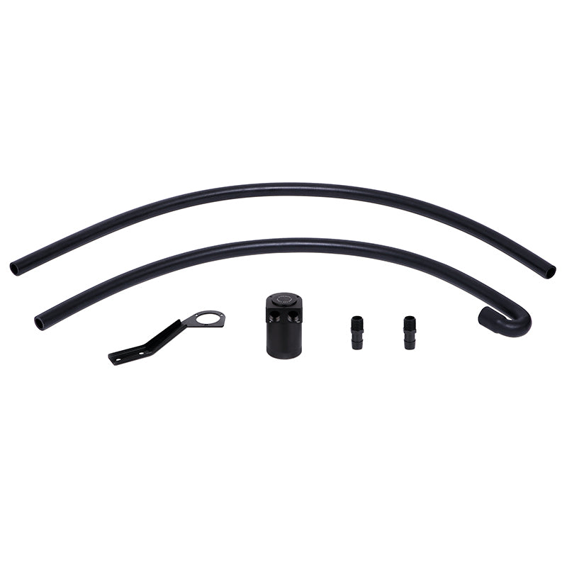 Mishimoto 07-10 BMW N54 Baffled Oil Catch Can Kit - Black (CCV Side) - DTX Performance