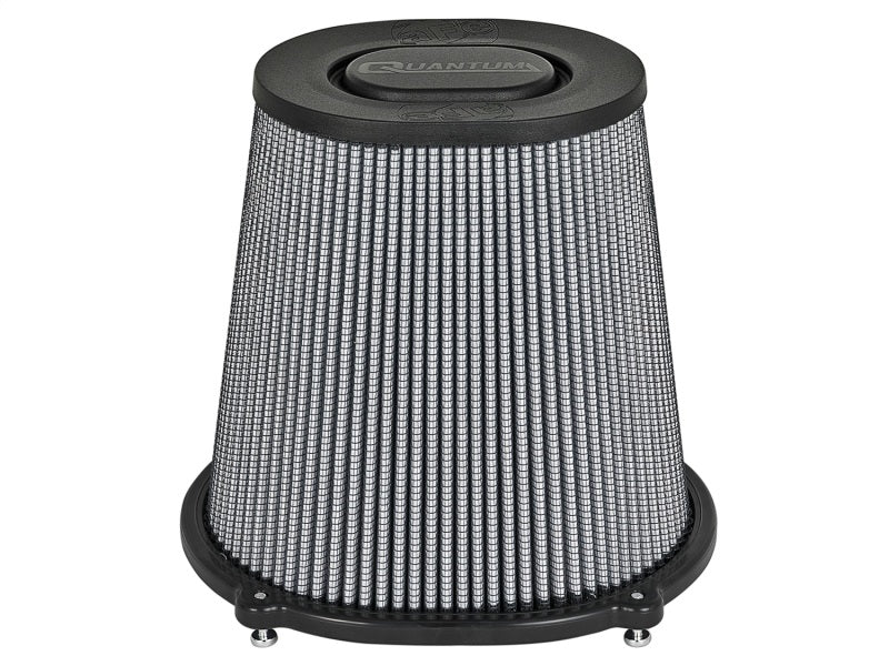 aFe Quantum Pro DRY S Air Filter Flat Top - 5in Flange x 9in Height - DTX Performance