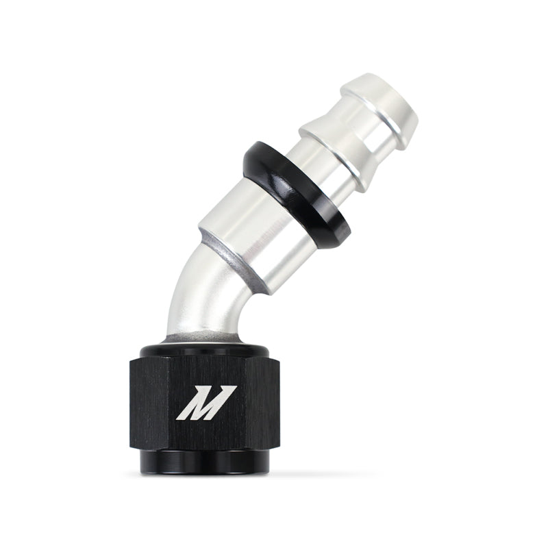 Mishimoto 45 Degree Push Lock Fitting - 8AN - DTX Performance