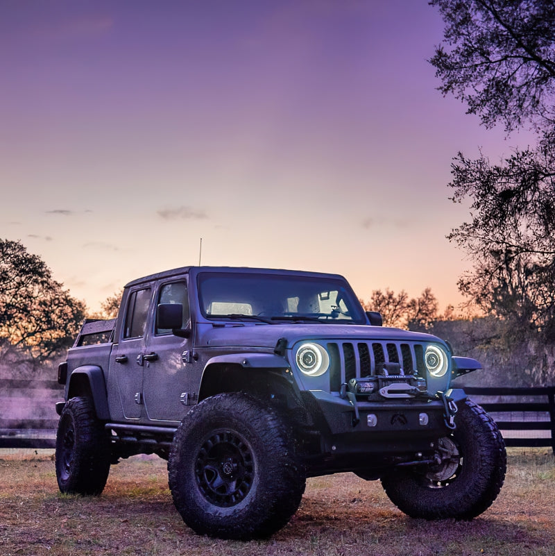 Oracle Oculus Bi-LED Projector Headlights for Jeep JL/Gladiator JT - Matte Black - 5500K - DTX Performance