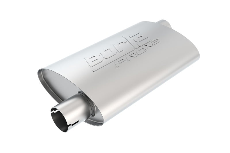 Borla Universal Pro-XS Oval 2in Inlet/Outlet Offset/Offset Notched Muffler - DTX Performance