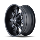 ION Type 181 20x12 / 8x180 BP / -44mm Offset / 124.1mm Hub Satin Black/Milled Spokes Wheel