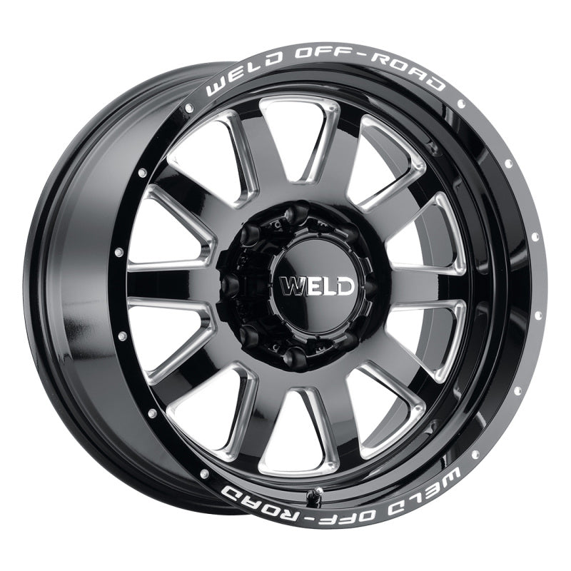 Weld Off-Road W102 20X10 Stealth 8X170 ET-18 BS4.75 Gloss Black MIL 125.1 - DTX Performance