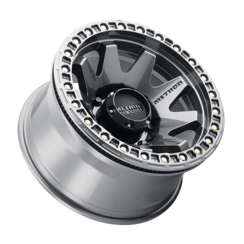 Method MR108 17x9 -44mm Offset 8x6.5 130.81mm CB Gloss Titanium w/BH-H24125-38 Wheel - DTX Performance