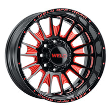 Load image into Gallery viewer, Weld Off-Road W122 20X10 Scorch 8X170 ET-18 BS4.75 Gloss Black MIL Red 125.1 - DTX Performance