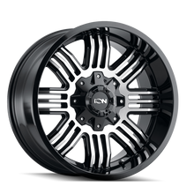 Load image into Gallery viewer, ION Type 144 17x9 / 5x127 BP / -12mm Offset / 87.1mm Hub Black/Machined Wheel - DTX Performance