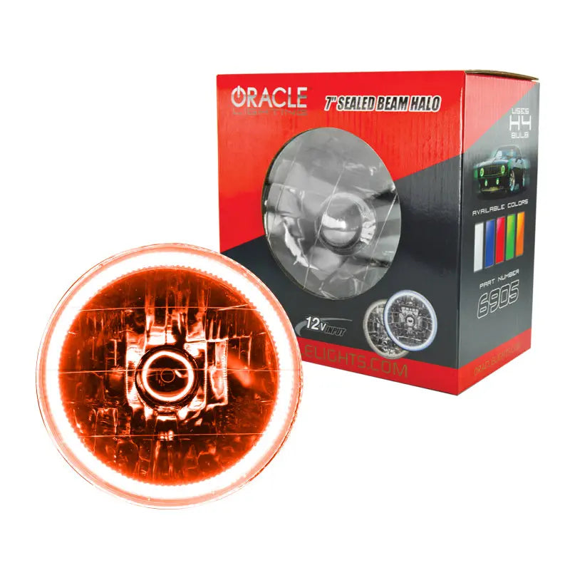 Oracle Pre-Installed Lights 7 IN. Sealed Beam - Amber Halo - DTX Performance