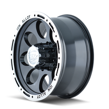 Load image into Gallery viewer, ION Type 174 17x9 / 8x165.1 BP / 0mm Offset / 130.8mm Hub Black/Machined Wheel - DTX Performance