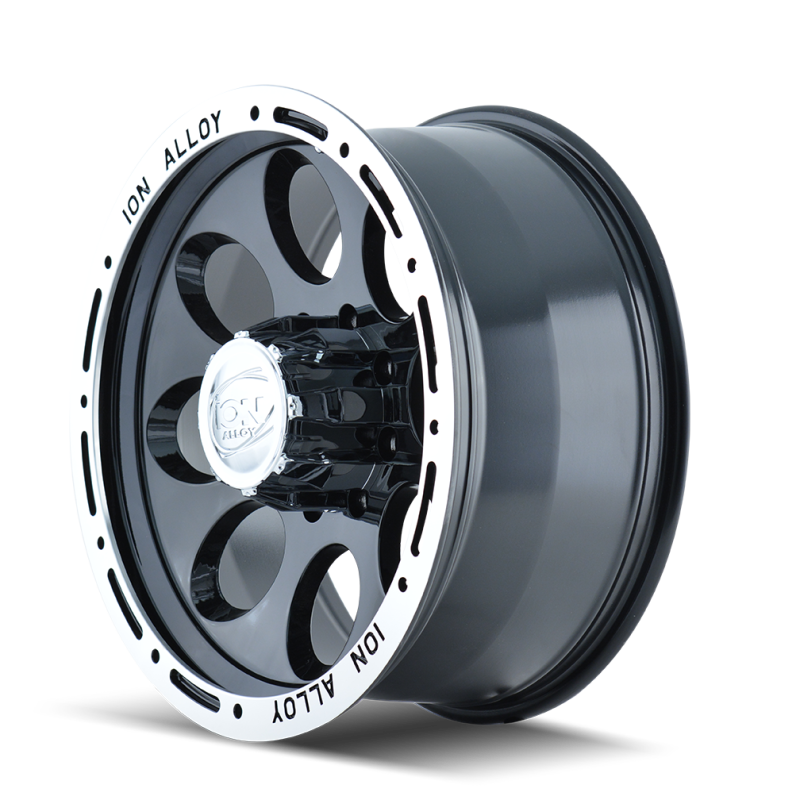 ION Type 174 15x10 / 5x120.65 BP / -38mm Offset / 83.82mm Hub Black/Machined Wheel - DTX Performance