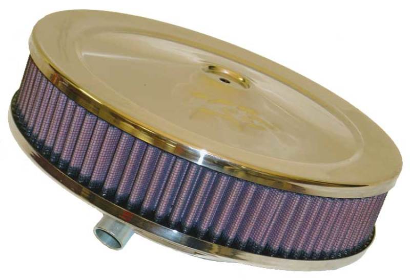 K&N Custom Oval Race Filter 5-1/8in FLG / 9in OD x 3-3/8in HW/VENT - DTX Performance