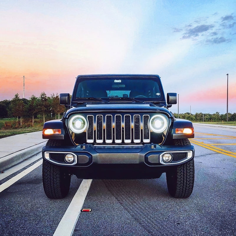 Oracle Oculus Bi-LED Projector Headlights for Jeep JL/Gladiator JT - Matte Black - 5500K - DTX Performance