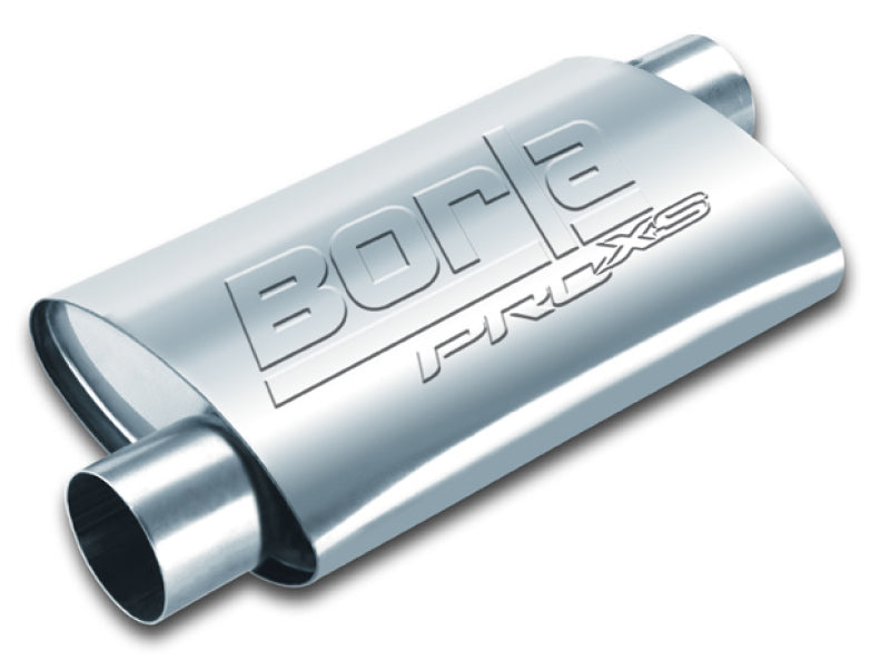 Borla Pro-XS 2in Tubing 14in x 4in x 9.5in Oval Offset/Offset Muffler - DTX Performance