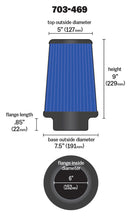 Load image into Gallery viewer, Airaid Universal Air Filter - Cone 6 x 7 1/4 x 5 x 9 - Blue SynthaMax - DTX Performance