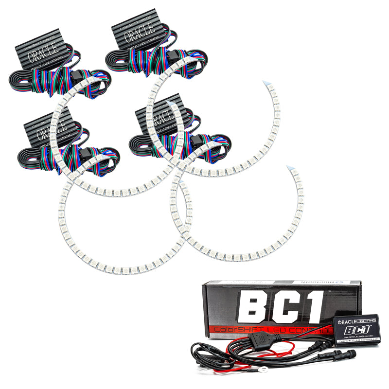 Oracle BMW E46 98-04 Halo Kit - ColorSHIFT w/ BC1 Controller - DTX Performance