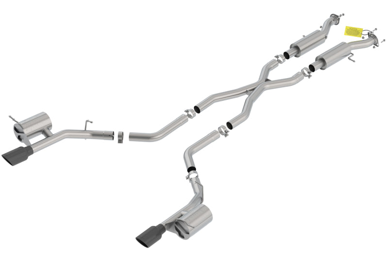 Borla 18-20 Dodge Durango SRT 6.2L V8 2.75in ATAK SS Catback Exhaust w/ BLK Chrome Tips - DTX Performance