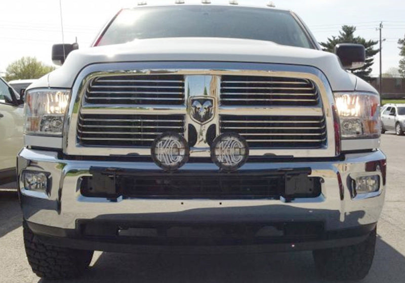 N-Fab Light Bar 10-17 Dodge Ram 2500/3500 - Gloss Black - Light Tabs - DTX Performance