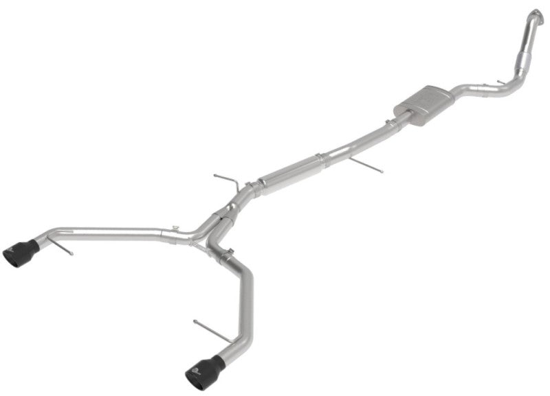 aFe 17-19 Audi A4 (B9) MACH Force-Xp 3in to 2.5in 304 SS Cat-Back Exhaust System-Dual SS Tips - DTX Performance