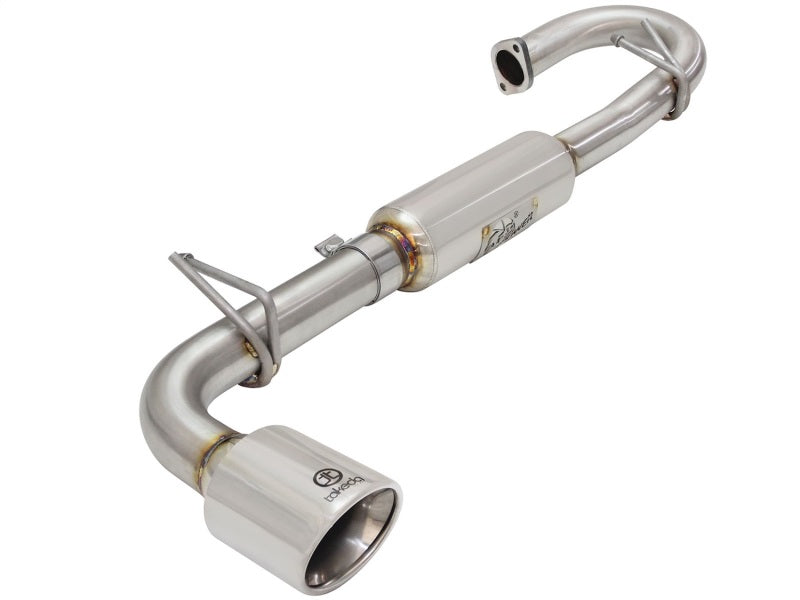 aFe 11-16 Scion TC L4-2.5L 304SS 2-1/4in to 2-1/2in Axle-Back Takeda Exhaust w/ Polished Tip - DTX Performance