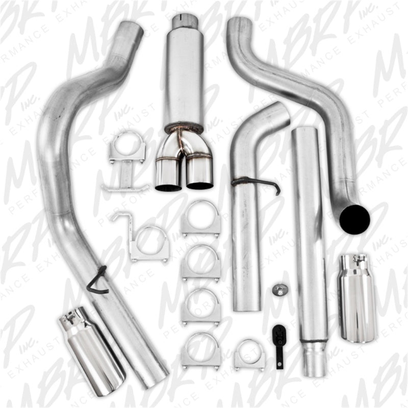 MBRP 1999-2004 Ford F-250/350 V-10 Cat Back 4 Dual Split Side - DTX Performance