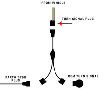 Load image into Gallery viewer, Oracle Wrangler JK Switchback Turn Signal Y Splitter Adapter (Single) - DTX Performance