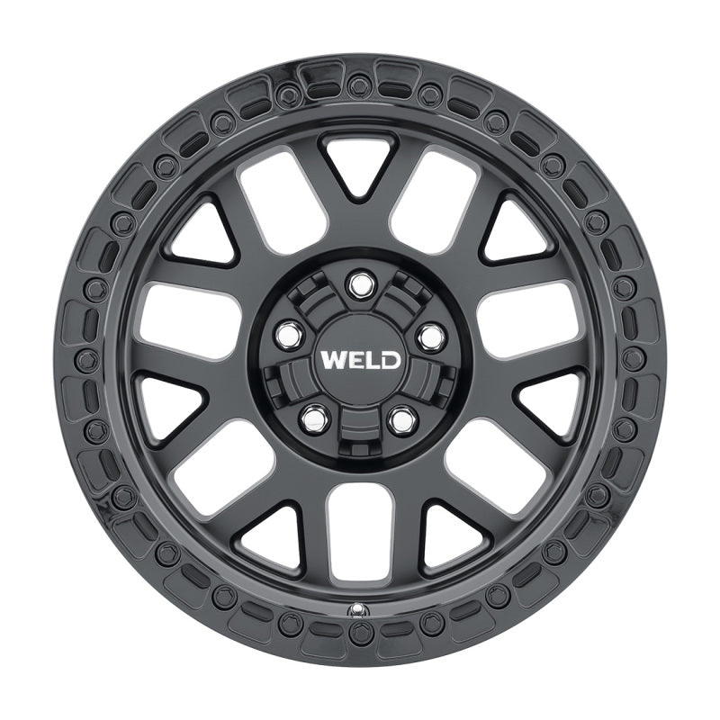 Weld Off-Road W104 17X9.0 Cinch 5X114.3 5X127 ET00 BS5.00 Satin Black Gloss Black 78.1 - DTX Performance