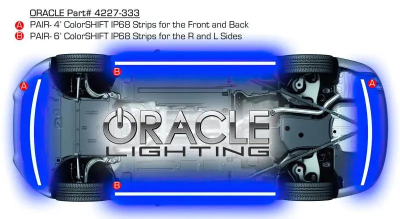 Oracle Universal LED Underbody Kit - ColorSHIFT - DTX Performance