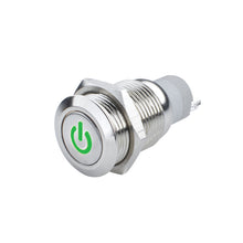 Load image into Gallery viewer, Oracle Pre-Wired Power Symbol On/Off Flush Mount LED Switch - Green - DTX Performance