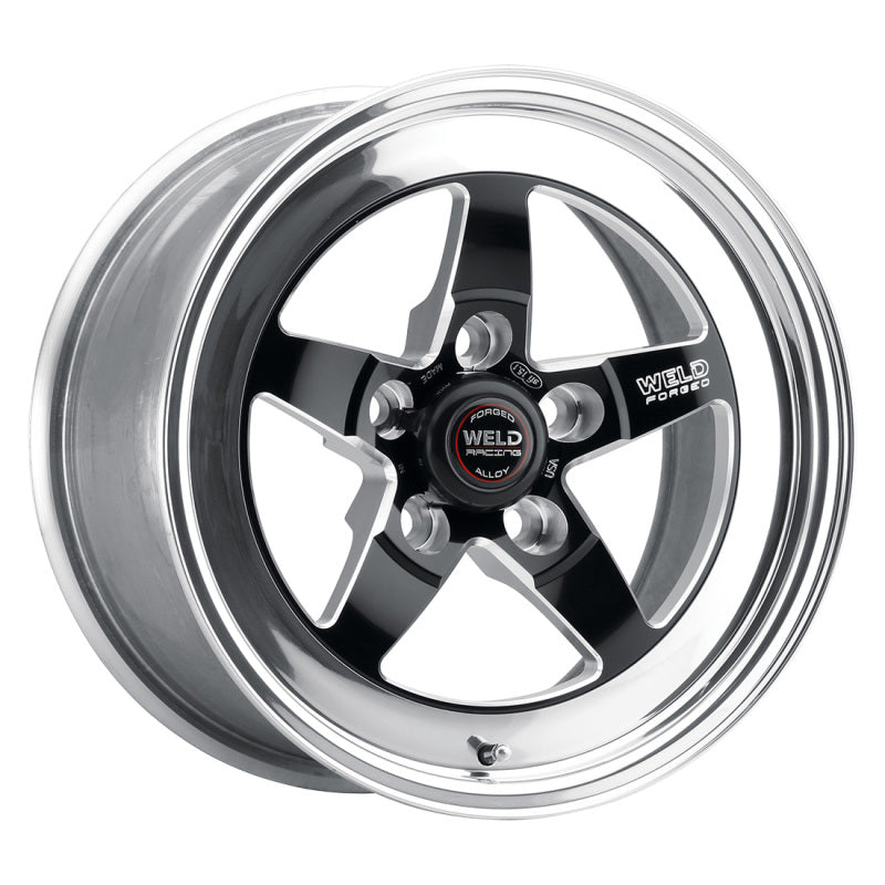 Weld S71 15x12.33 / 5x4.5 BP / 6.5in. BS Black Wheel (Medium Pad) - Non-Beadlock - DTX Performance