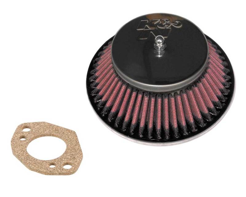 K&N Custom Racing Assembly - Round Tapered - Red 1.375in Neck Flange - 2.25in Over Height - DTX Performance