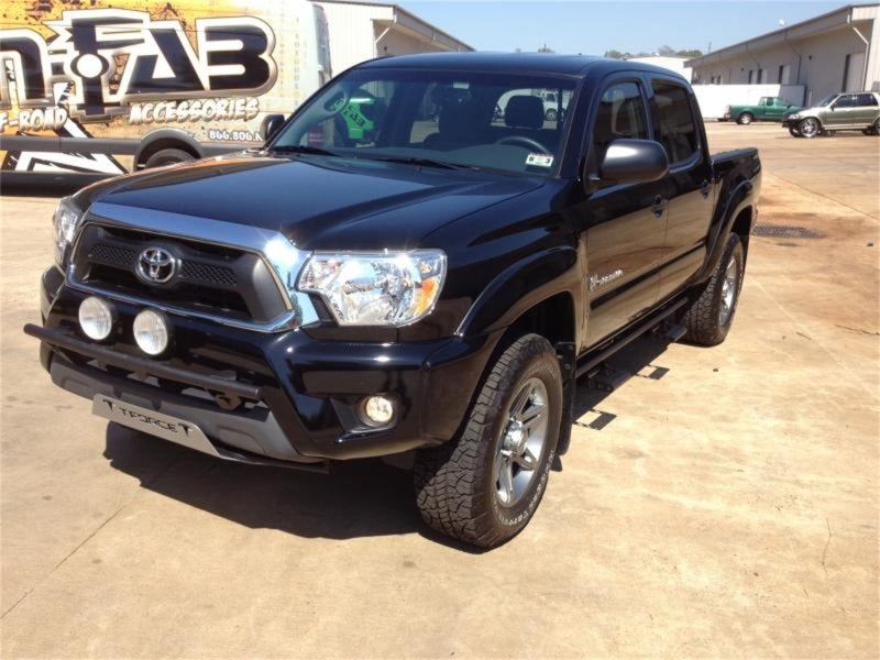 N-Fab Light Bar 12-15 Toyota Tacoma - Tex. Black - Light Tabs w/o License Plate Tabs - DTX Performance