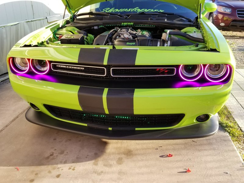 Oracle 15-21 Dodge Challenger Dynamic Surface Mount Headlight Halo Kit - ColorSHIFT - Dynamic - DTX Performance