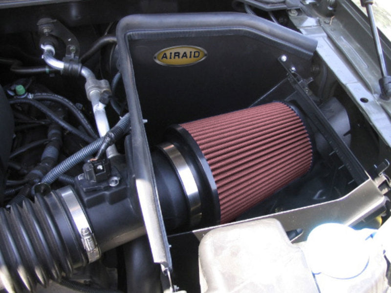 Airaid 04-13 Nissan Titan/Armada 5.6L CAD Intake System w/o Tube (Oiled / Red Media) - DTX Performance