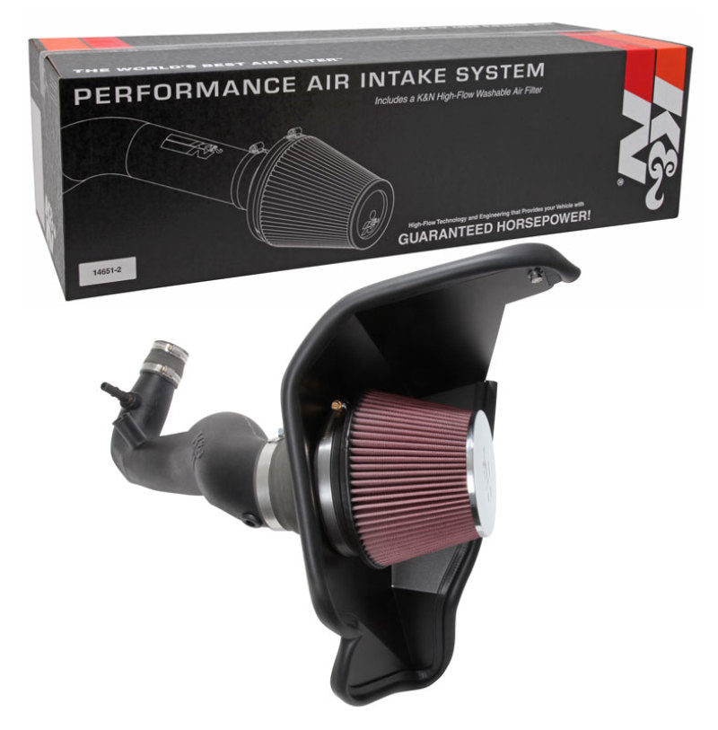 K&N 2018 Ford Mustang L4-2.3L F/I Aircharger Performance Intake - DTX Performance