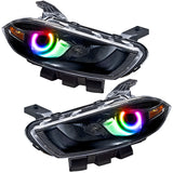 Oracle 13-14 Dodge Dart (HID Style) SMD HL - Black - ColorSHIFT w/ Simple Controller