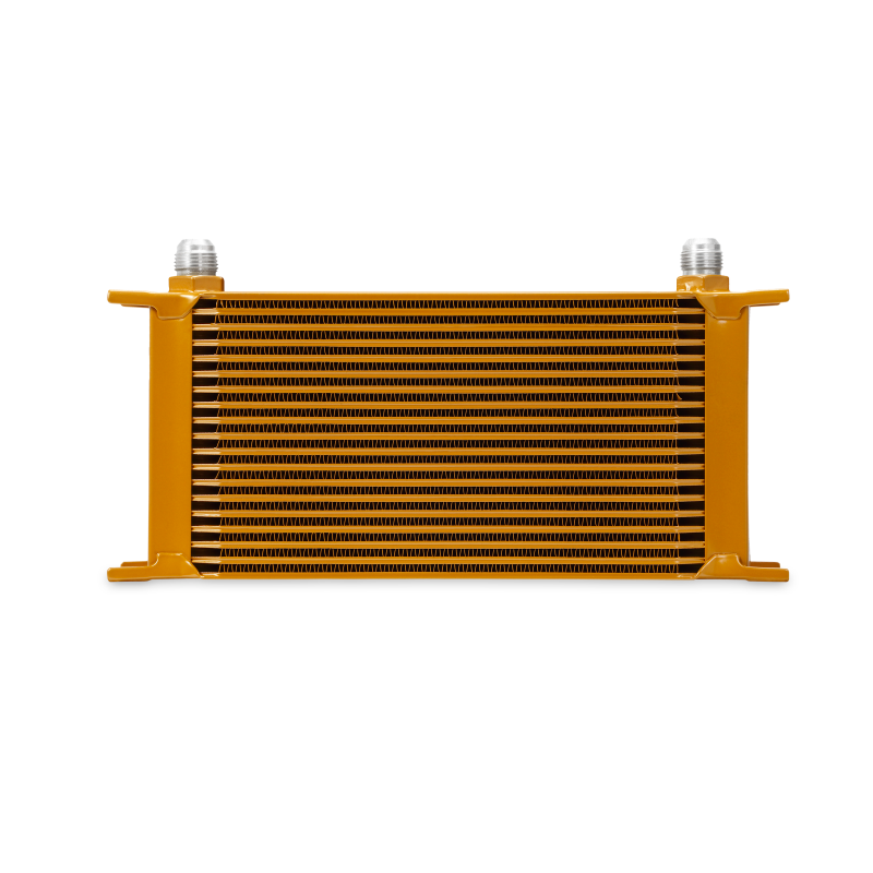 Mishimoto Universal 19 Row Oil Cooler - Gold - DTX Performance