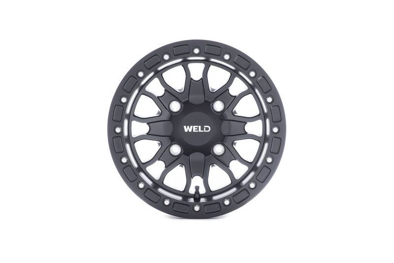 Weld UTV RF Series Raptor U500 14x10 Raptor Beadlock 4x136 5BS Satin BLK - DTX Performance