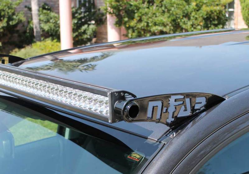 N-Fab Roof Mounts 14-17 Chevy-GMC 2500/3500 07-10 1500 - Gloss Black - 50 Series - DTX Performance