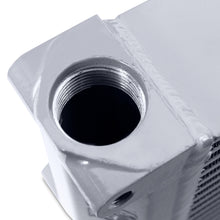 Load image into Gallery viewer, Mishimoto Heavy-Duty Oil Cooler - 17in. Same-Side Outlets - Silver - DTX Performance