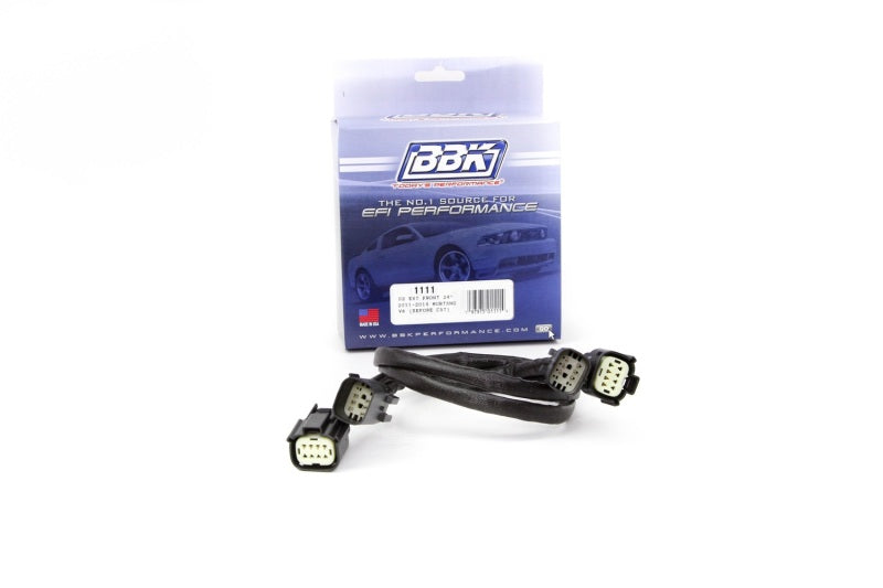 BBK 11-14 Mustang V6 Front O2 Sensor Wire Harness Extensions 24 (pair) - DTX Performance