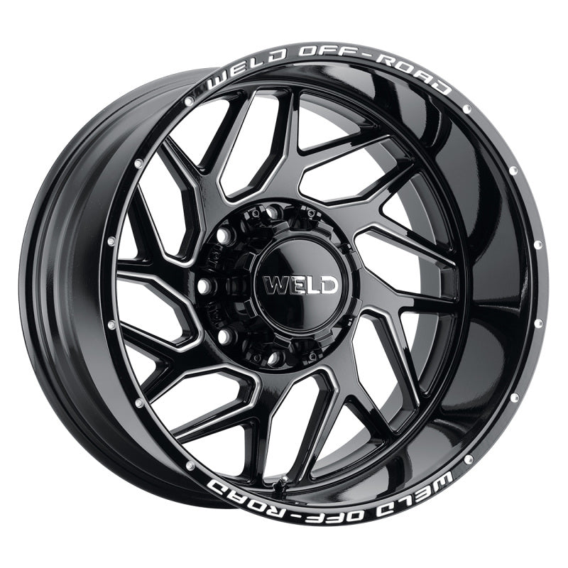 Weld Off-Road W117 20X10 Fulcrum 8X170 ET-18 BS4.75 Gloss Black MIL 125.1 - DTX Performance