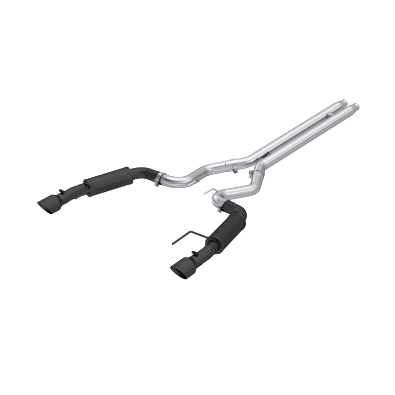 MBRP 2024Ford Mustang GT S650, 5.0 3in Cat-Back Dual Split Black-Coated Aluminized Steel - DTX Performance