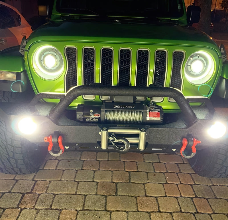 Oracle Oculus Bi-LED Projector Headlights for Jeep JL/Gladiator JT - Matte Black - 5500K - DTX Performance