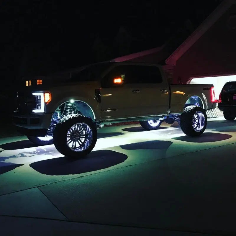 Oracle LED Illuminated Wheel Rings - Double LED - White - DTX Performance