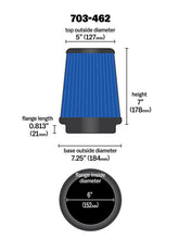 Load image into Gallery viewer, Airaid Universal Air Filter - Cone 6 x 7-1/4 x 5 x 7 - DTX Performance